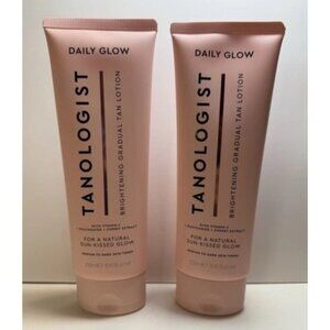 Lot of 2 Tanologist Daily Glow Brightening Gradual Tan Lotion Medium To Dark *2C